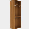 Walk-in Closet พร้อมราวแขวน2ชั้น สีฮันนี่วอลนัท
