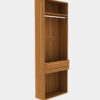 Walk-in Closet พร้อมราวแขวนกางเกง สีฮันนี่วอลนัท